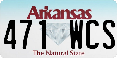 AR license plate 471WCS