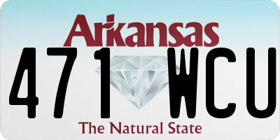 AR license plate 471WCU