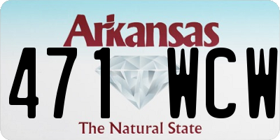AR license plate 471WCW