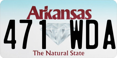 AR license plate 471WDA