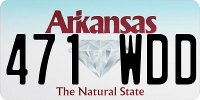 AR license plate 471WDD