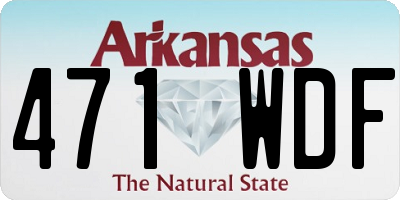 AR license plate 471WDF