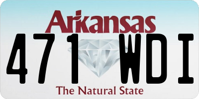 AR license plate 471WDI