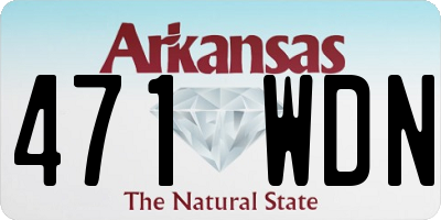 AR license plate 471WDN