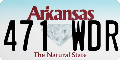 AR license plate 471WDR