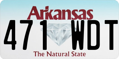 AR license plate 471WDT