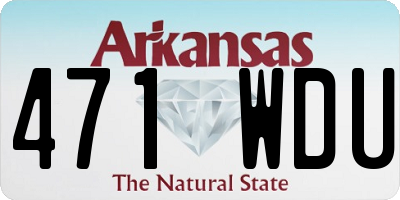 AR license plate 471WDU