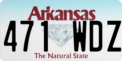 AR license plate 471WDZ