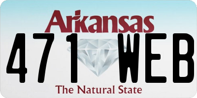 AR license plate 471WEB