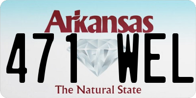 AR license plate 471WEL