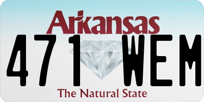 AR license plate 471WEM