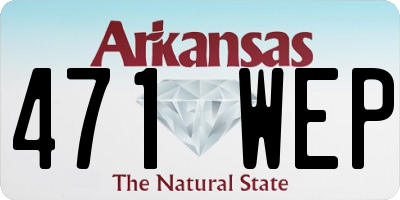 AR license plate 471WEP