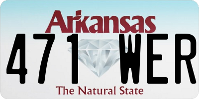 AR license plate 471WER
