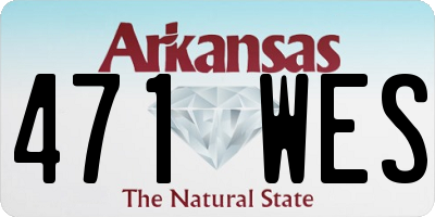 AR license plate 471WES