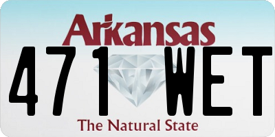 AR license plate 471WET
