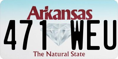 AR license plate 471WEU