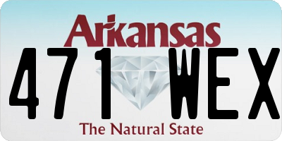 AR license plate 471WEX