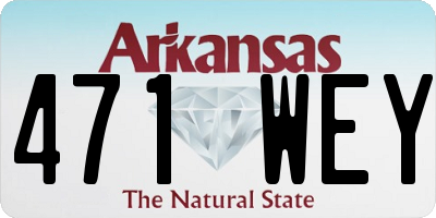 AR license plate 471WEY