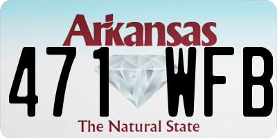 AR license plate 471WFB
