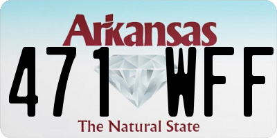 AR license plate 471WFF