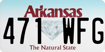 AR license plate 471WFG