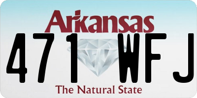 AR license plate 471WFJ