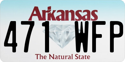AR license plate 471WFP