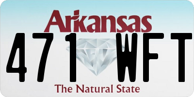AR license plate 471WFT