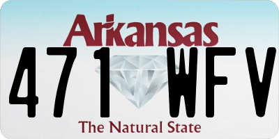 AR license plate 471WFV