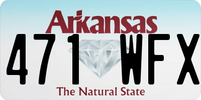 AR license plate 471WFX