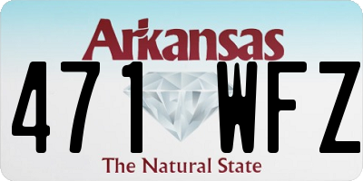 AR license plate 471WFZ