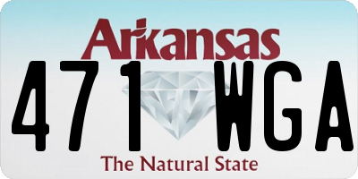 AR license plate 471WGA