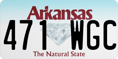 AR license plate 471WGC