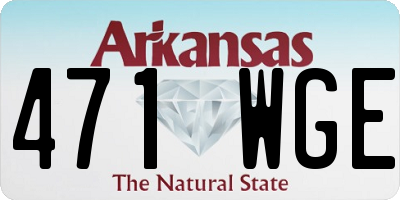 AR license plate 471WGE
