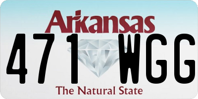 AR license plate 471WGG