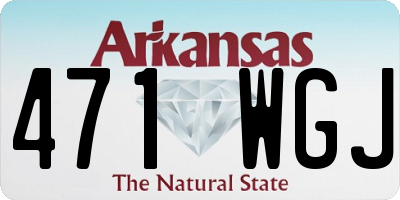 AR license plate 471WGJ