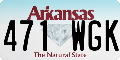 AR license plate 471WGK