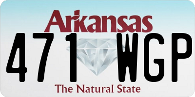 AR license plate 471WGP