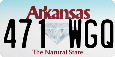 AR license plate 471WGQ