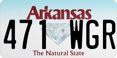 AR license plate 471WGR