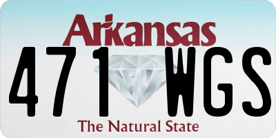 AR license plate 471WGS