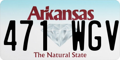 AR license plate 471WGV