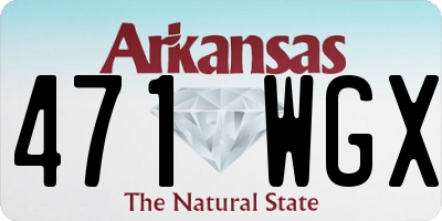 AR license plate 471WGX