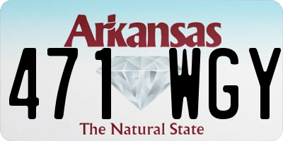 AR license plate 471WGY