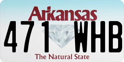 AR license plate 471WHB
