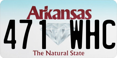 AR license plate 471WHC