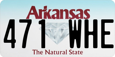 AR license plate 471WHE