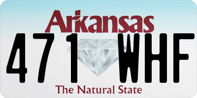 AR license plate 471WHF