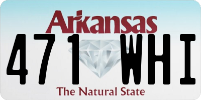 AR license plate 471WHI