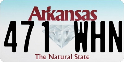 AR license plate 471WHN